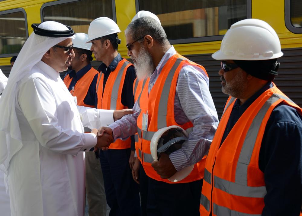 الخطوط الحديدية بالدمام تدشن العربات المحدثة