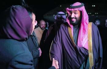 ولي العهد يلتقي الرئيس الأمريكيبتوجيه الملك ..