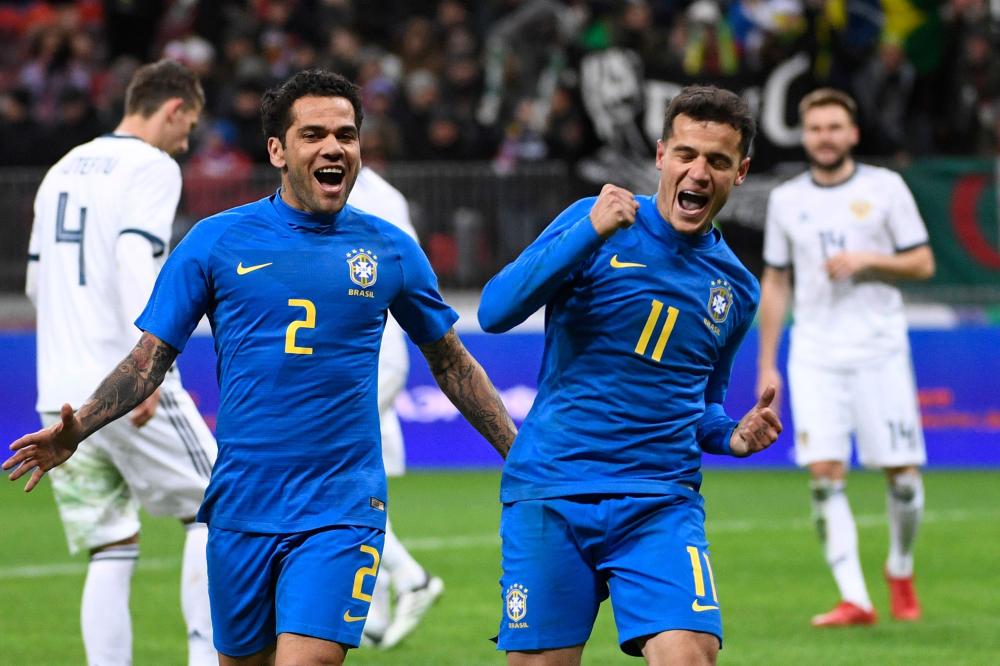 بدون نيمار ..البرازيل تسحق روسيا بثلاثية