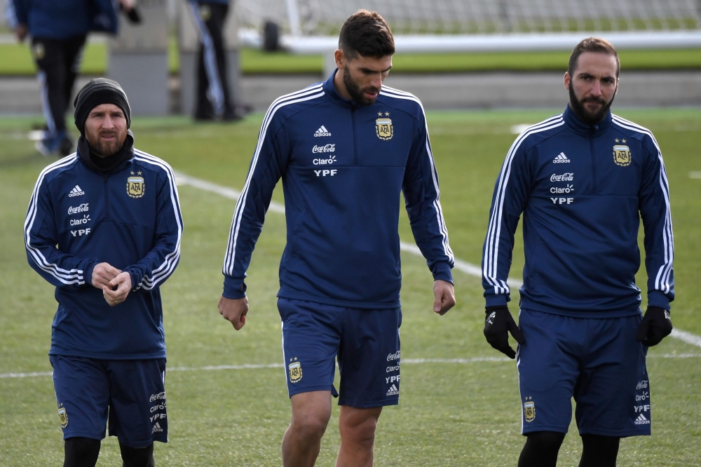ميسي يعاود التدريبات مع المنتخب الارجنتيني