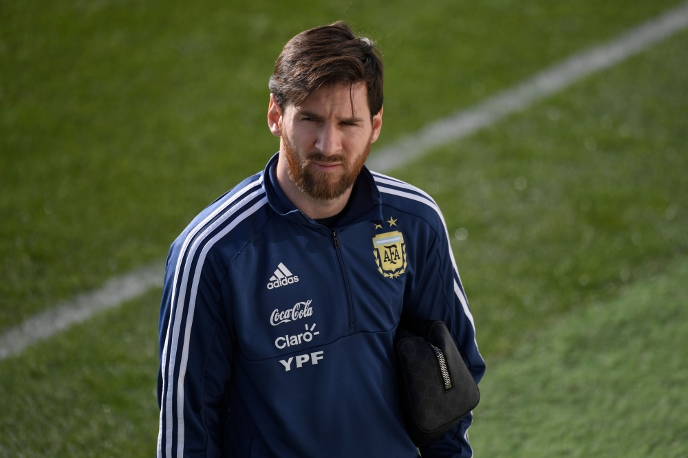 ميسي يعاود التدريبات مع المنتخب الارجنتيني