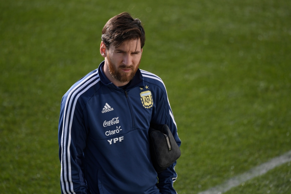 ميسي يعاود التدريبات مع المنتخب الارجنتيني