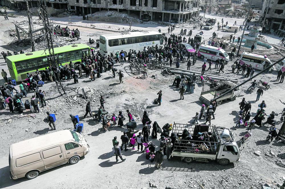 يوم التهجير الأكبر في الغوطة الشرقية