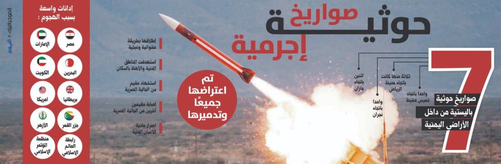 صواريخ حوثية إجرامية