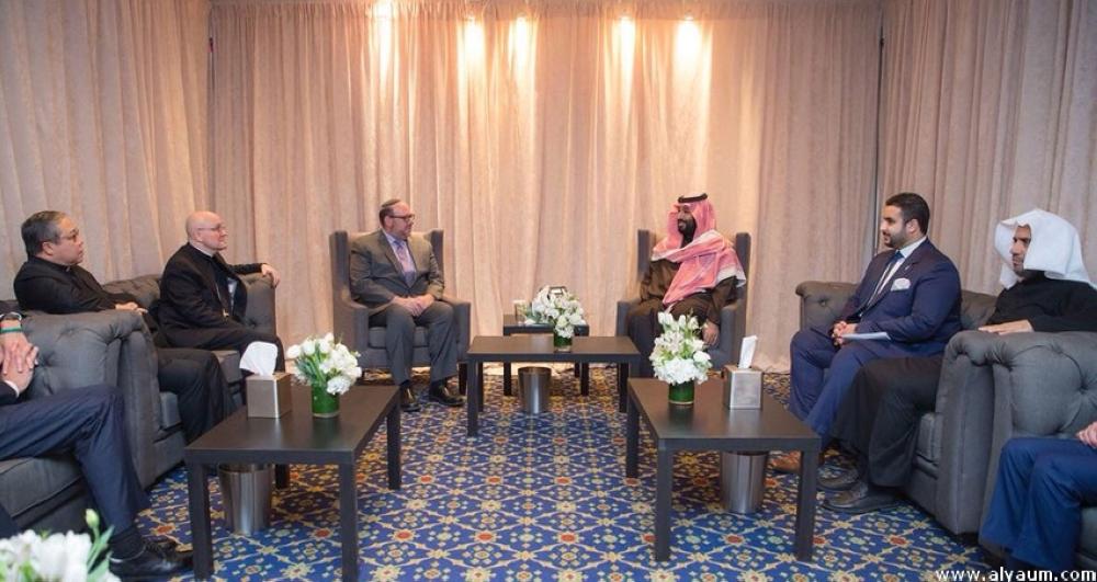 ولي العهد يلتقي عدداً من القيادات الدينية في أمريكا