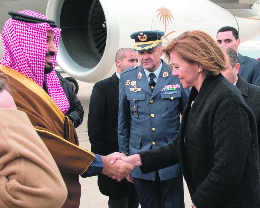 ولي العهد يصل إلى مملكة إسبانيا