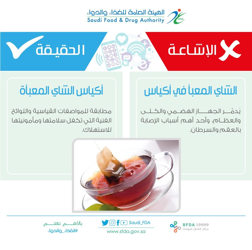 هل الشاى المعبأ فى أكياس يسبب السرطان؟