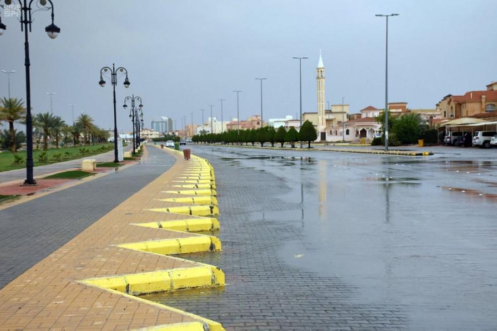 بالصور .. هطول أمطار على مراكز وقرى الرس
