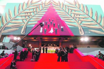 السجادة الحمراء في مهرجان كان السينمائي (اليوم)