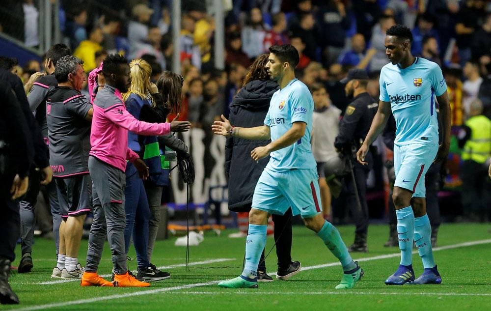 ليفانتي يلحق اول هزيمة ببرشلونة هذا الموسم