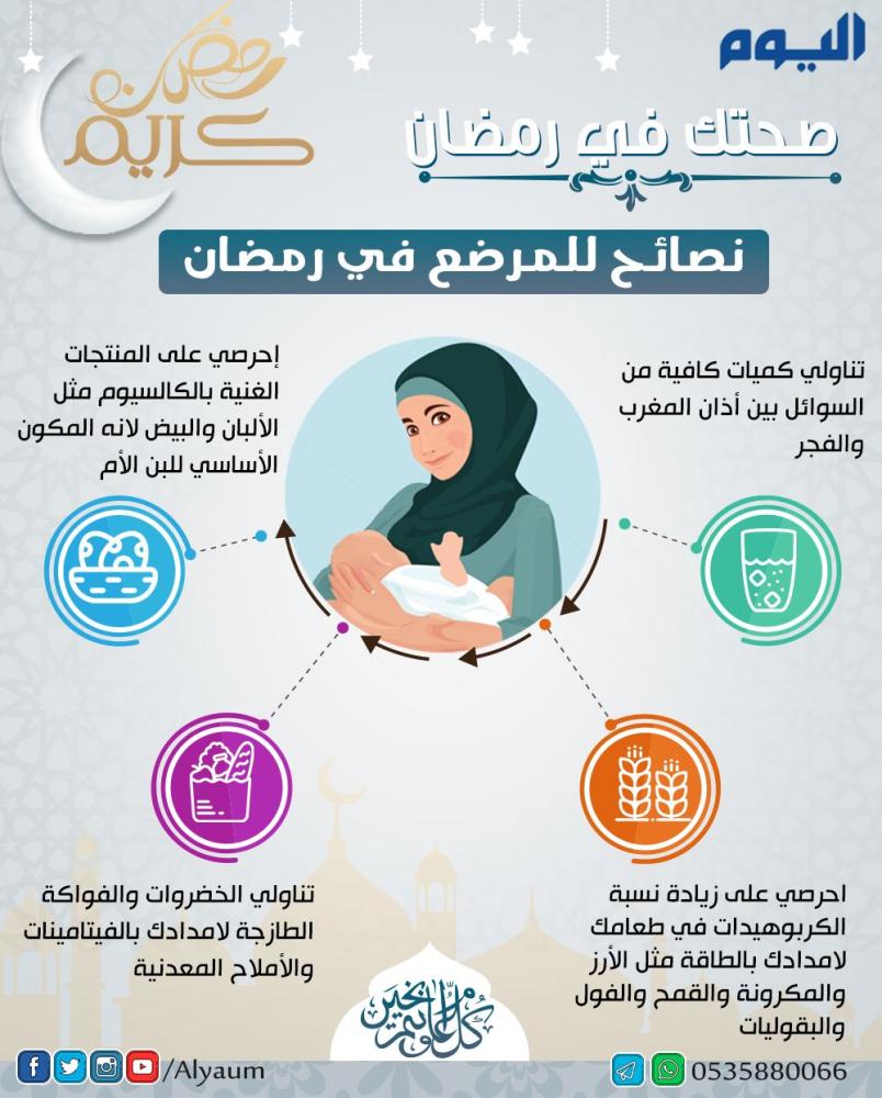 نصائح للمرضع في رمضان
