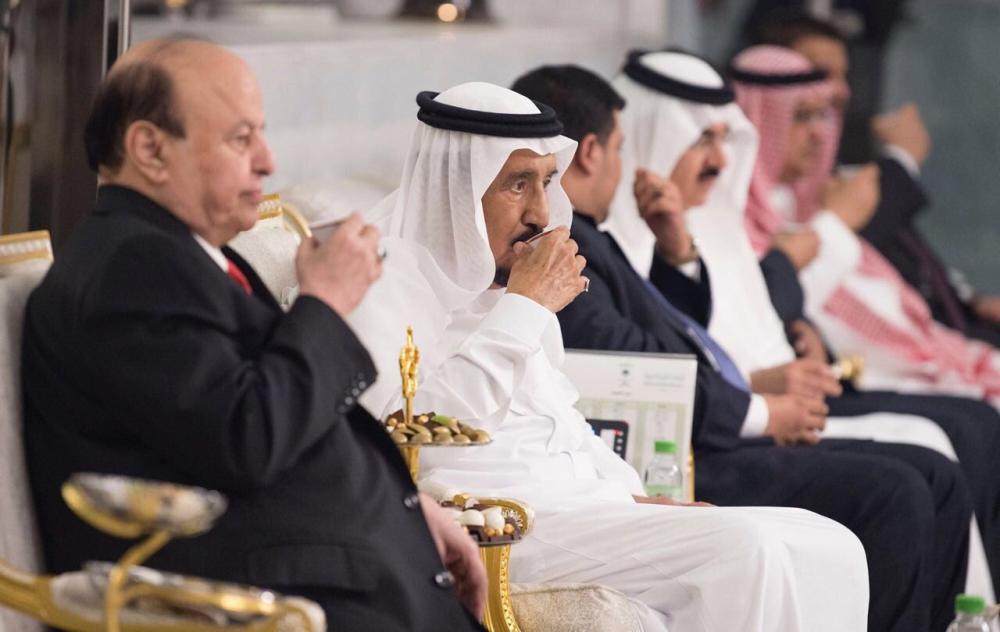خادم الحرمين الشريفين يستقبل الرئيس اليمن