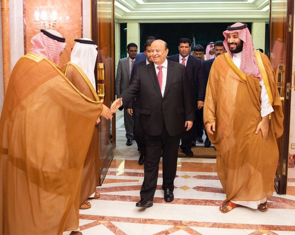ولي العهد يلتقي الرئيس اليمني