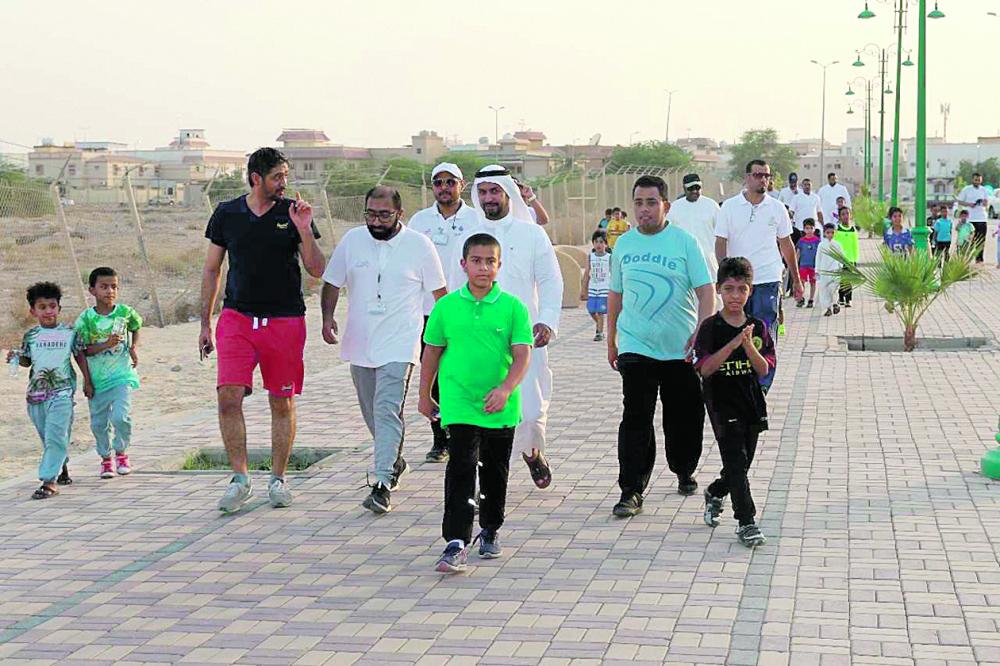 70 طفلًا في مبادرة «الطرف تمشي»