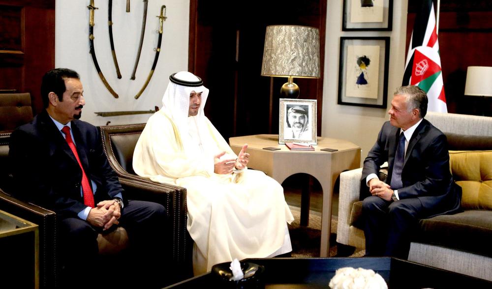 'الصالح ' ينقل رسالة شفهية من أمير الكويت إلى العاهل الأردني