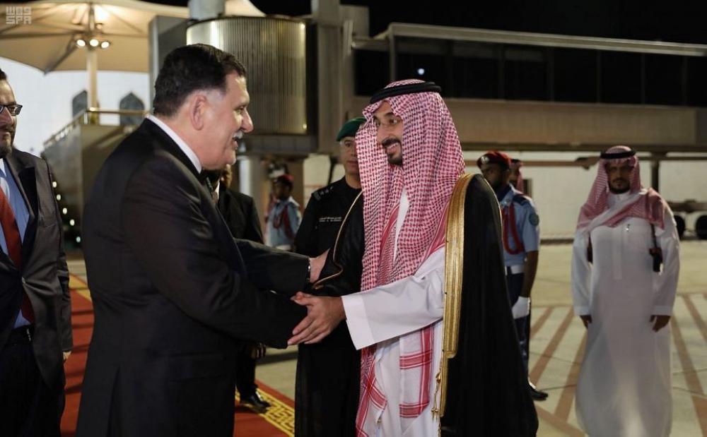 رئيس المجلس الرئاسي الليبي يغادر جدة