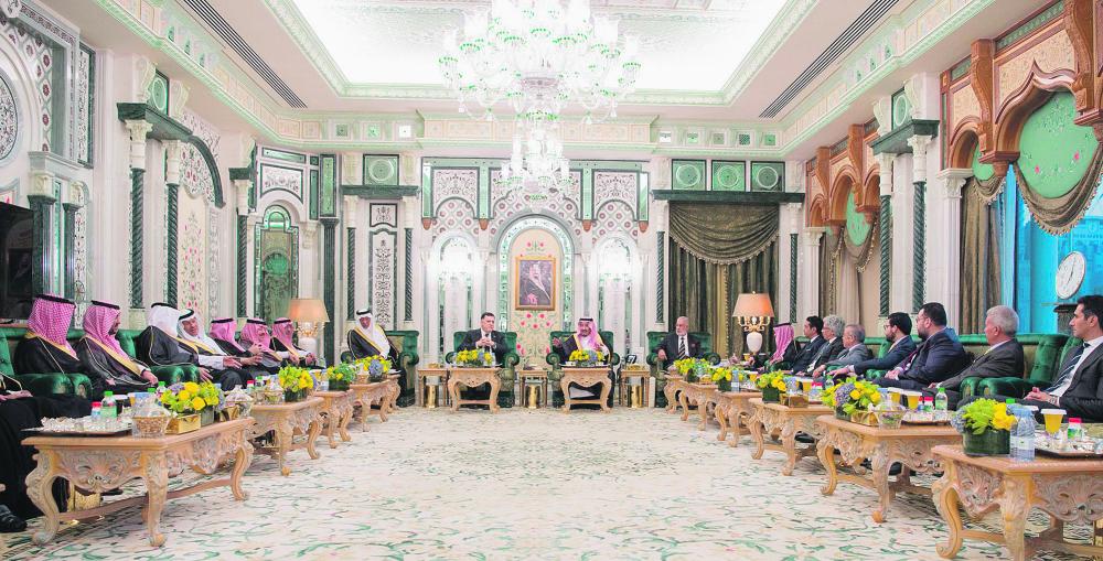 الملك يستقبل رئيس حكومة الوفاق الليبية