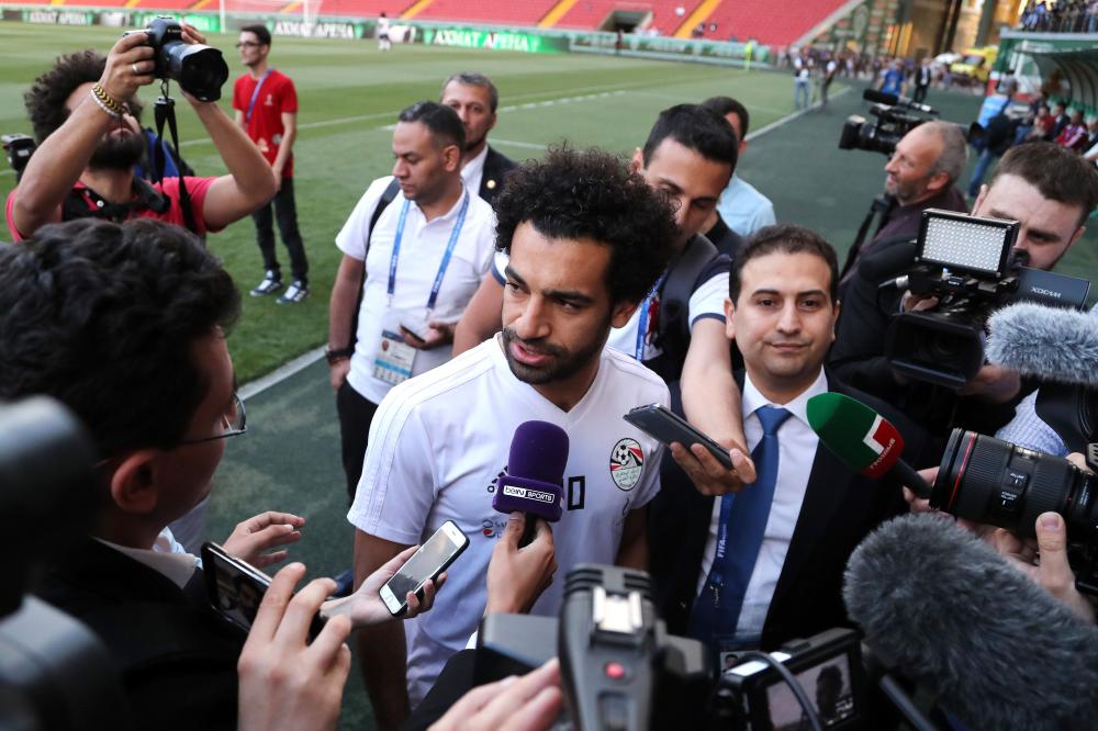 صلاح لم يشارك في التدريب الأول لمنتخب مصر