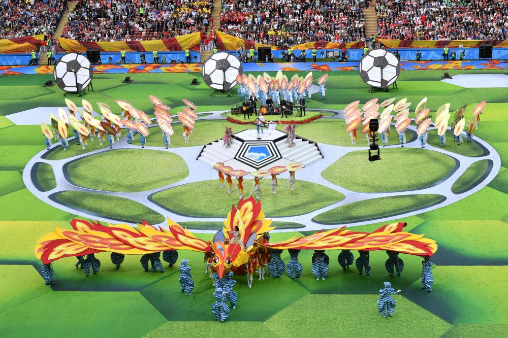 بوتين يفتتح مونديال 2018 رسميا بعد حفل مبسط