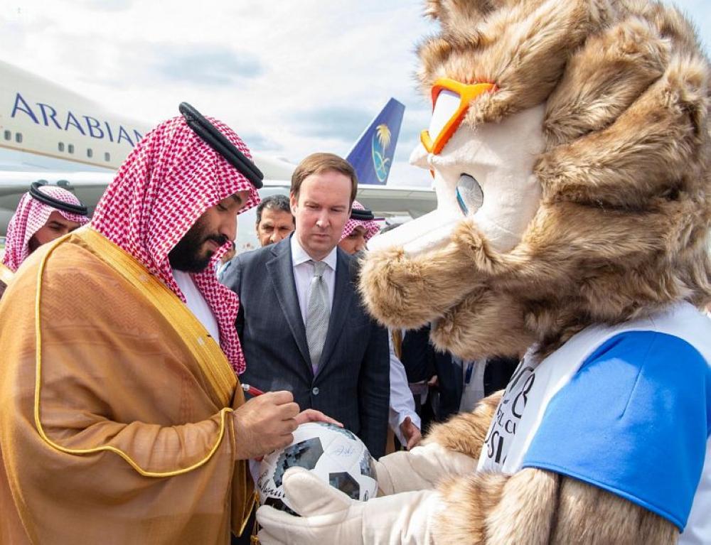 سمو ولي العهد يصل إلى روسيا