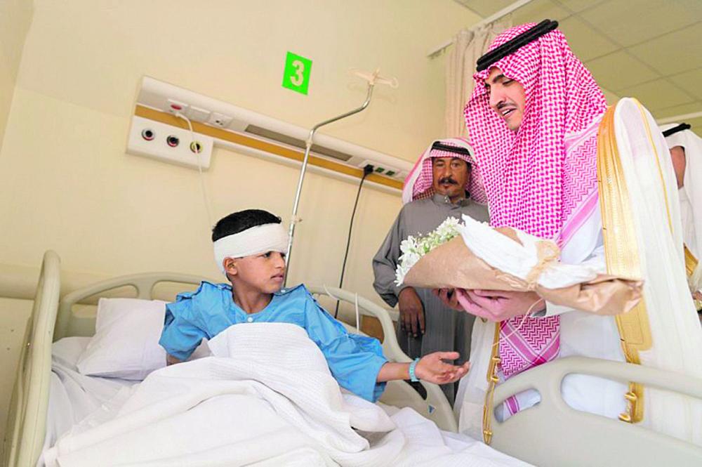 باقات ورد للمنومين في الجوف بمناسبة العيد
