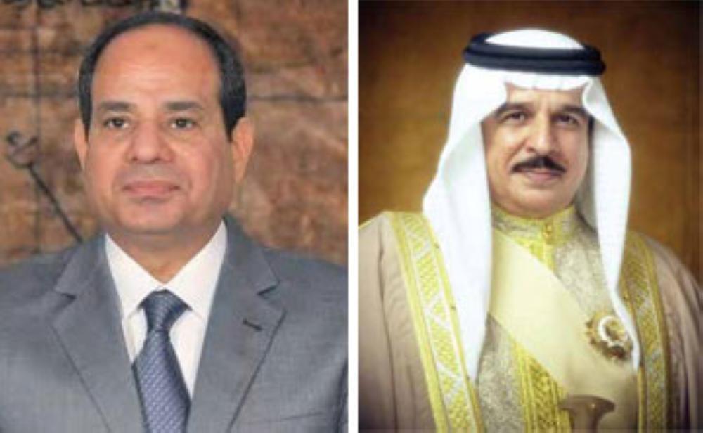 الرئيس المصري يبحث مع ملك البحرين مستجدات المنطقة