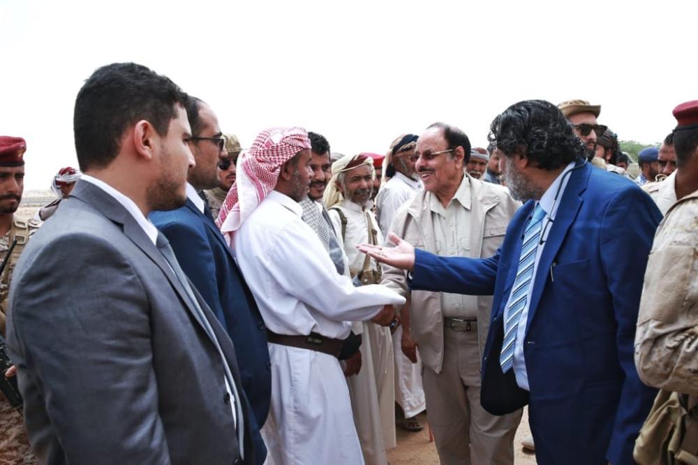 نائب الرئيس اليمني يتفقد جهود الإعمار بالجوف 