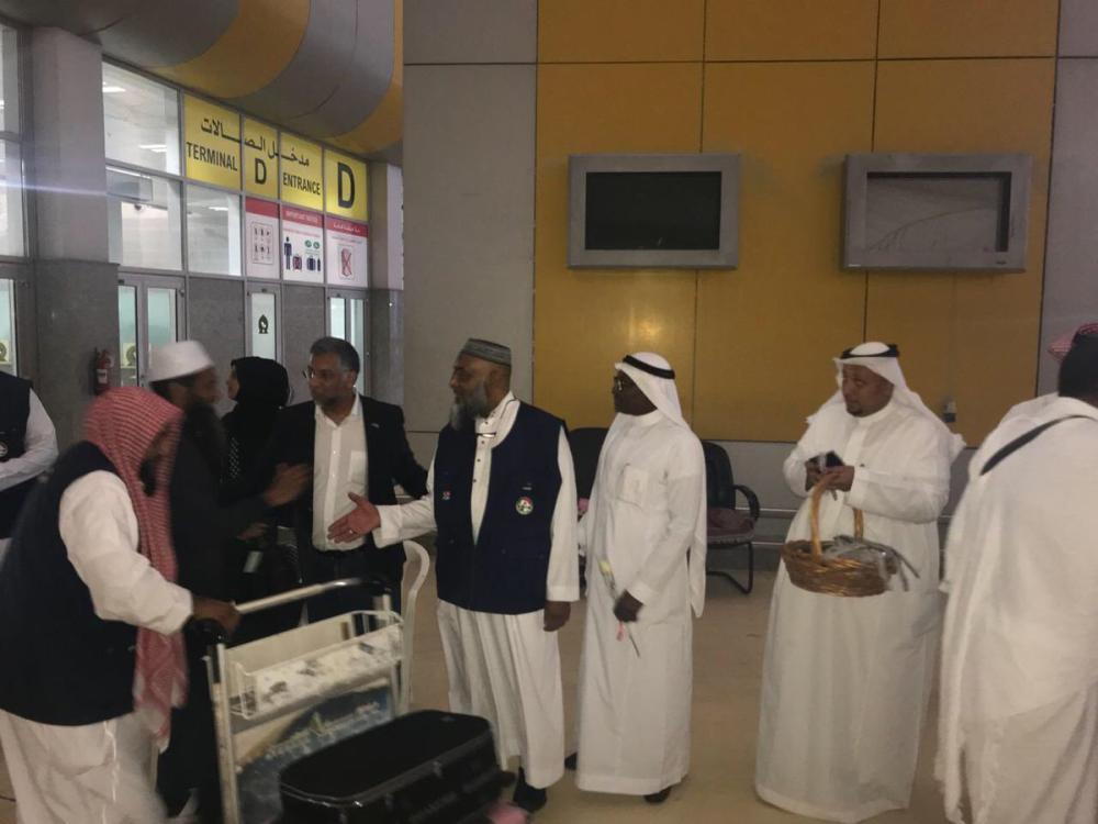 وصول أول فوج لحجاج جنوب أفريقيا إلى مطار المؤسس