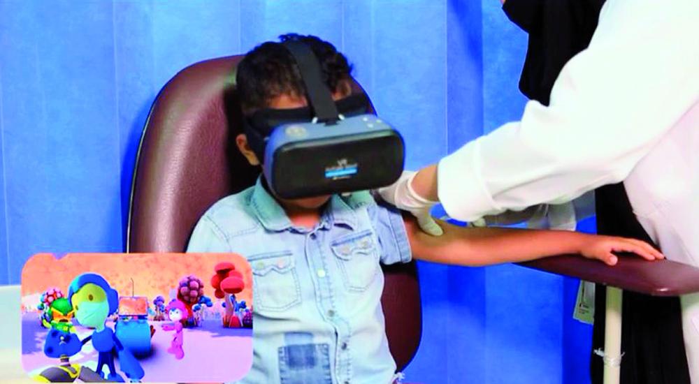 «الصحة» تبدأ تطعيم الأطفال بتقنية الواقع الافتراضي