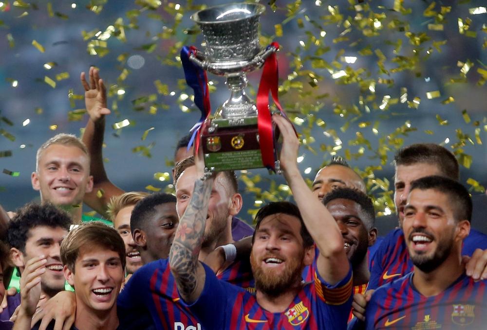 تتويج برشلونة بكأس السوبر الإسباني