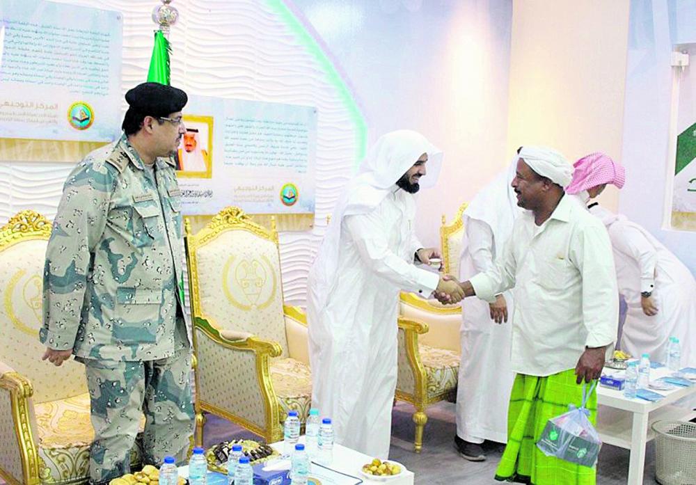 مركز الهيئة بمنفذ الوديعة يستقبل حجاج اليمن