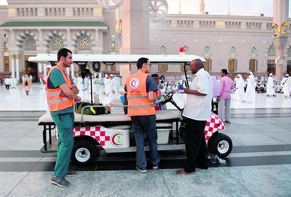 870 متطوعًا يدعمون الهلال الأحمر بالمدينة