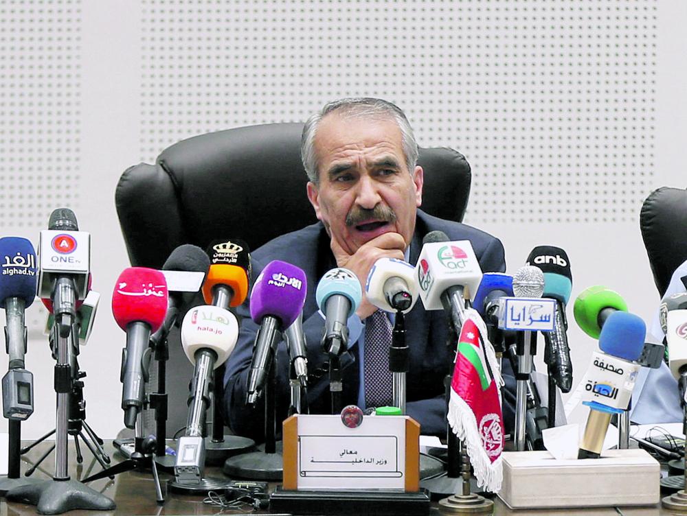 وزير الداخلية الأردني: منفذو عملية السلط يؤيدون داعش