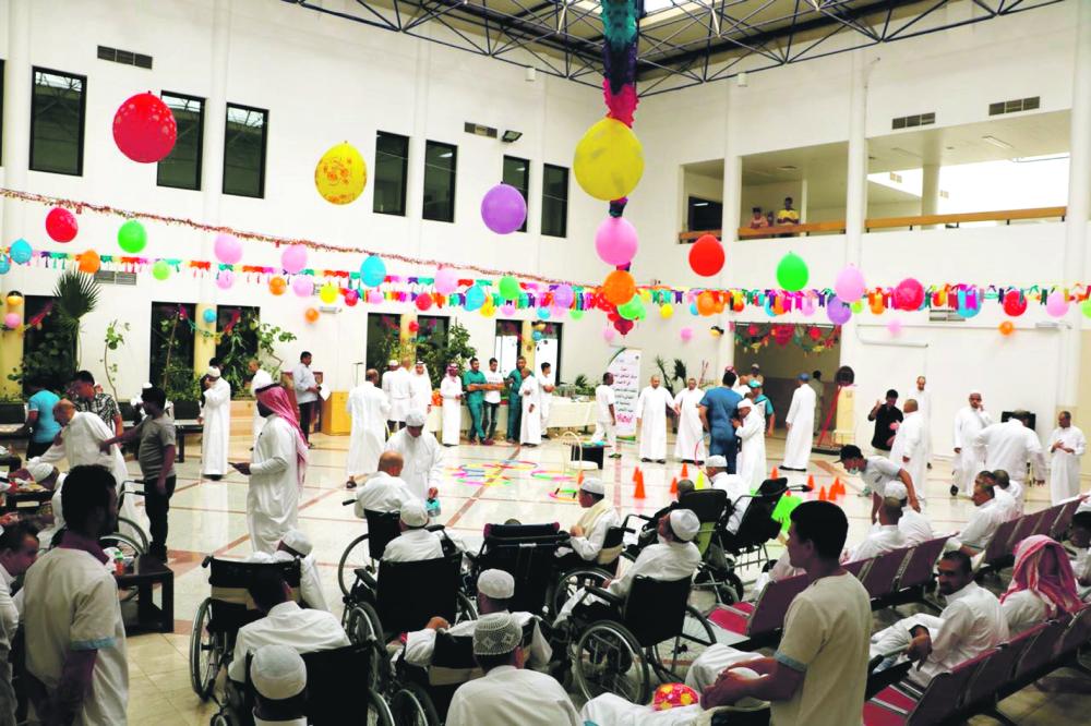 «تأهيل الأحساء الشامل» ينظم حفل معايدة للنزلاء