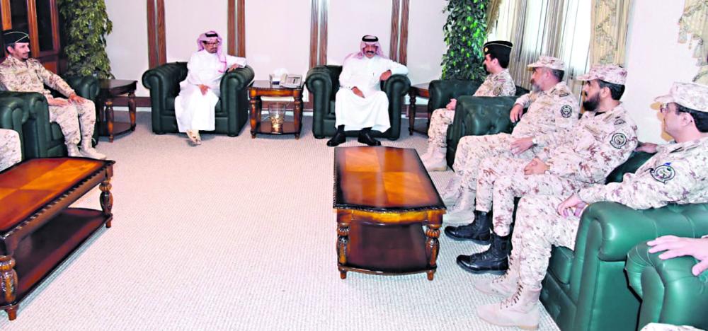 وكيل الحرس الشرقي يستقبل قادة القطاع