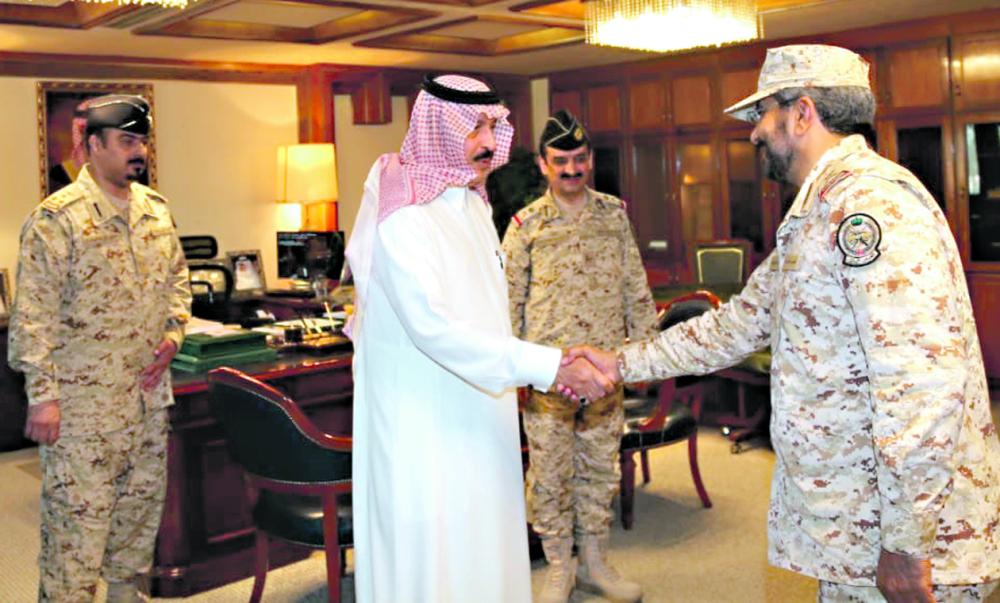 وكيل الحرس الشرقي يستقبل قادة القطاع