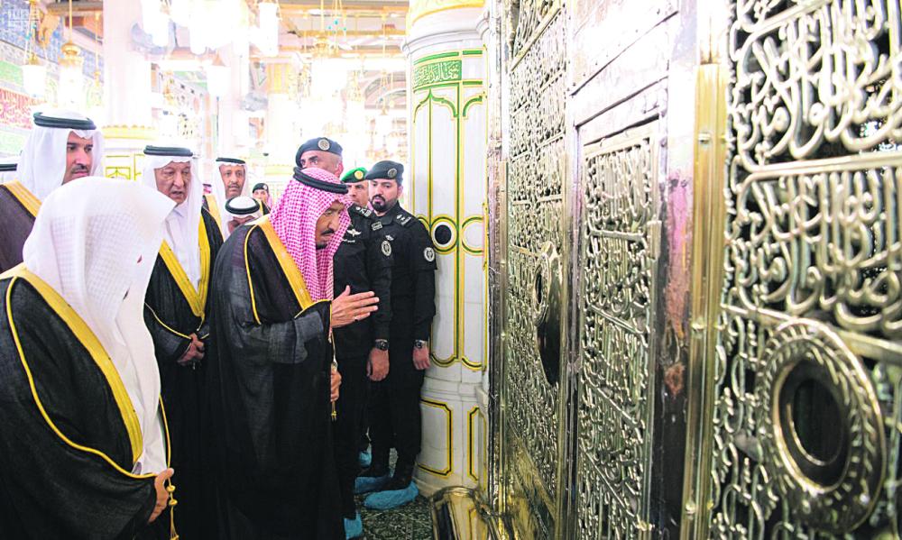 خادم الحرمين يزور المسجد النبوي