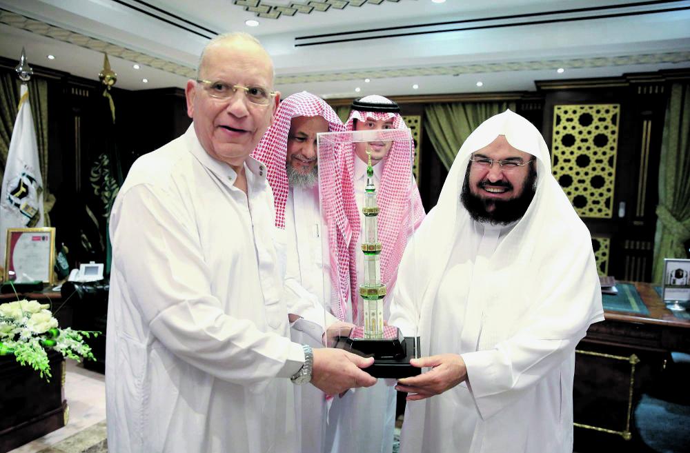 السديس يلتقي وزير العدل المصري