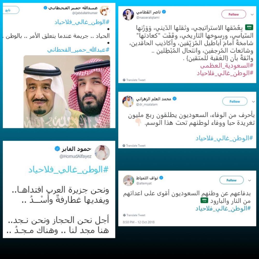 السعوديون يجتمعون على #الوطن_غالي_فلاحياد