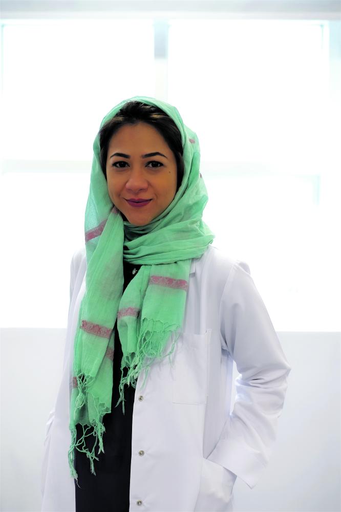 «البصري».. أول امرأة تتواجد بالطاقم الطبي الرياضي