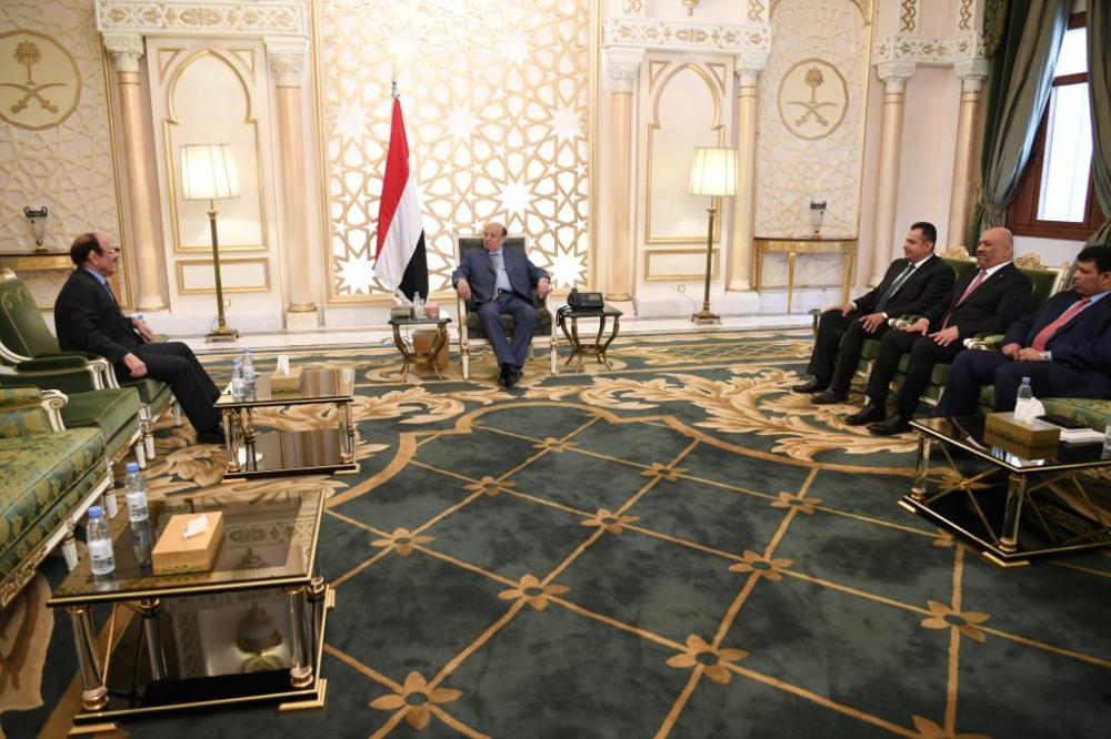 الرئيس اليمني يثمن دعم التحالف بقيادة المملكة 
