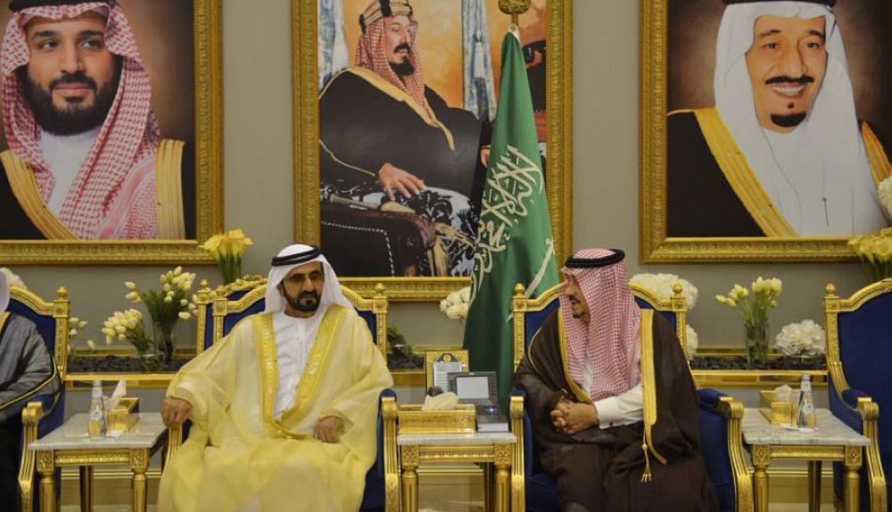  الشيخ محمد بن راشد آل مكتوم يصل الرياض