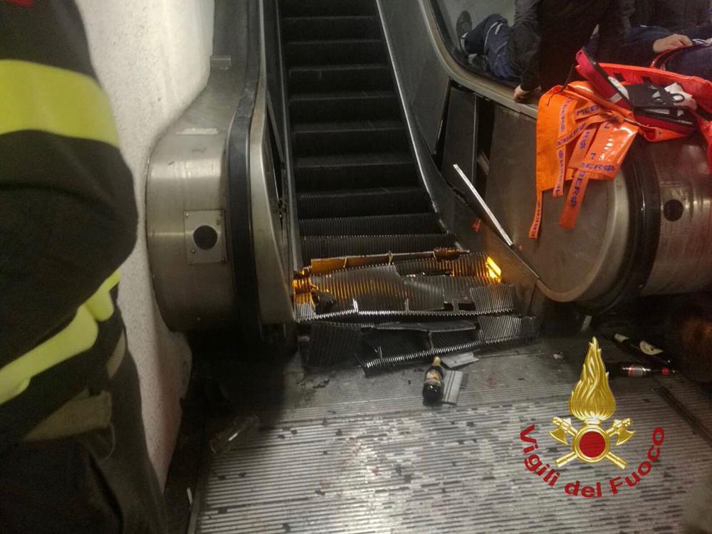 24 مصابًا في حادث مصعد 'مترو روما'