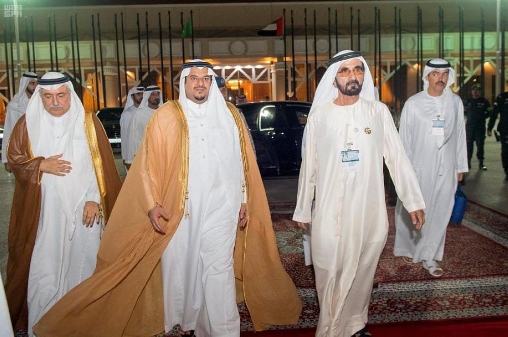 نائب رئيس الإمارات يغادر الرياض