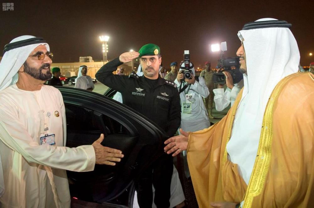 نائب رئيس الإمارات يغادر الرياض