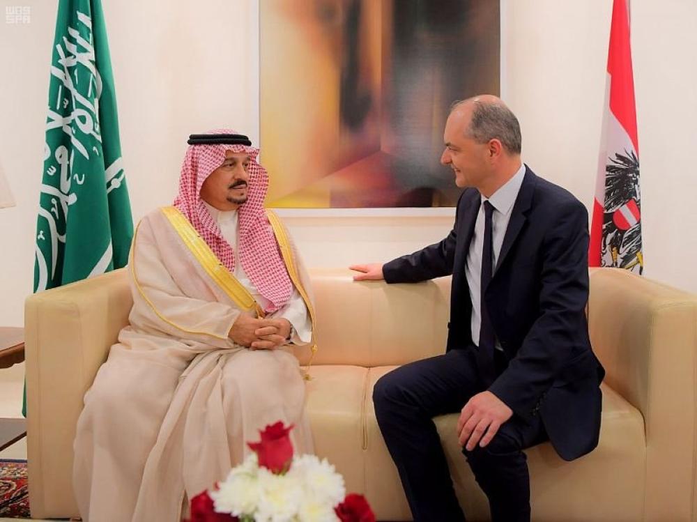 أمير الرياض يحضر حفل «اليوم الوطني» للنمسا