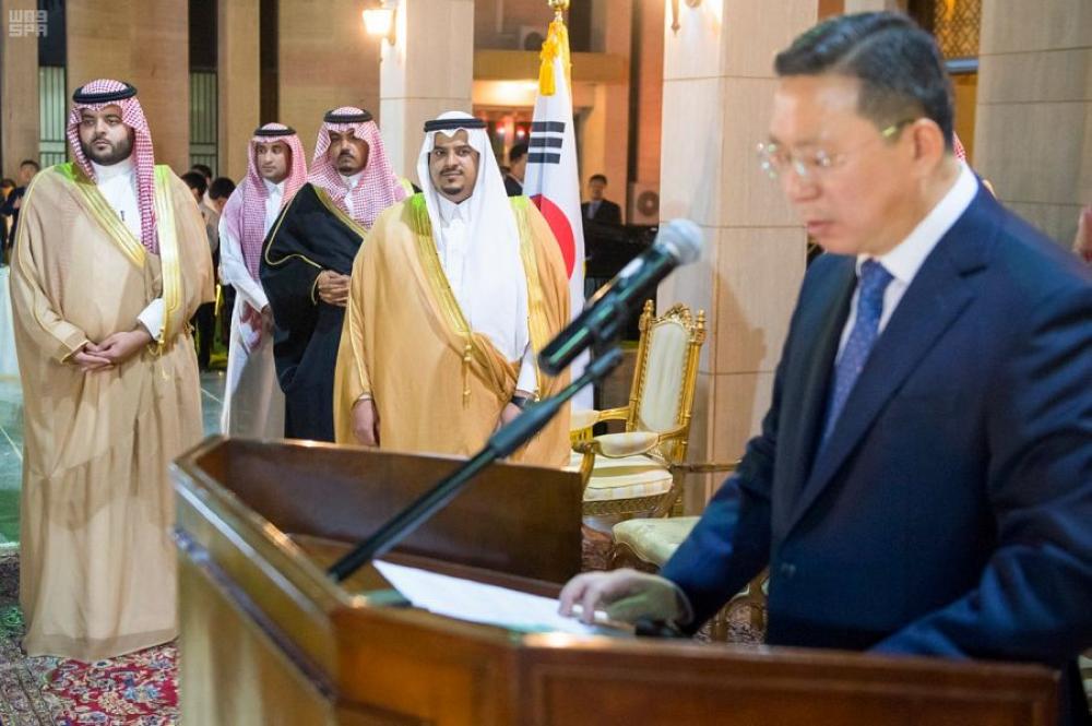نائب أمير الرياض يشارك في حفل سفارة كوريا