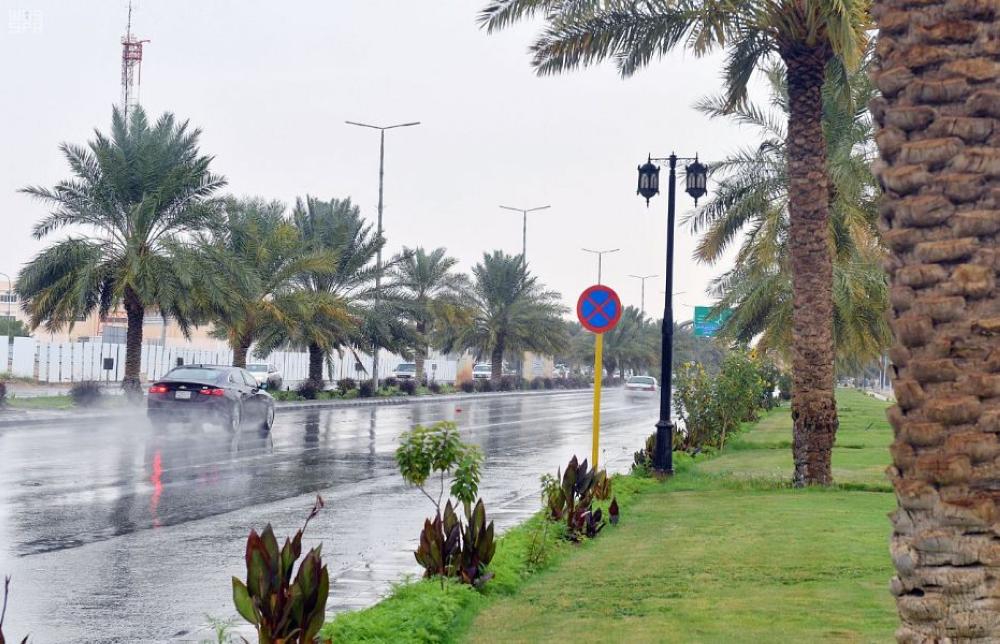 أمطار خفيفة تنعش القصيم