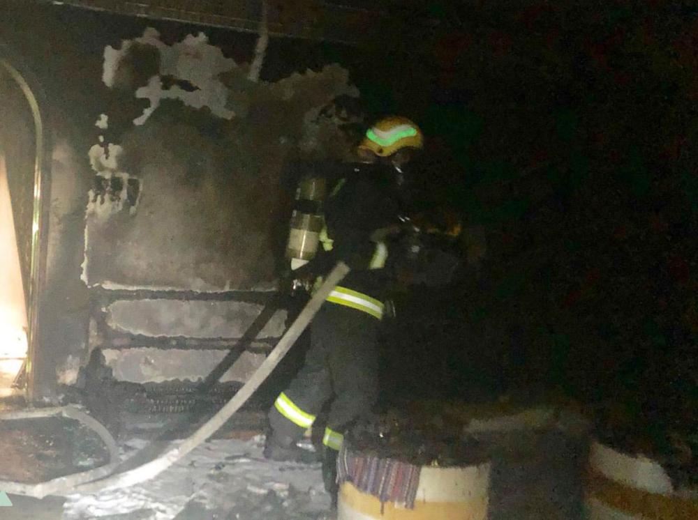 إخماد حريق في منزل بنجران