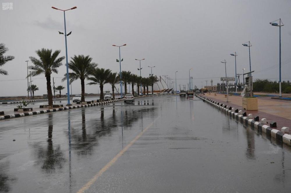 أمطار غزيرة على جازان 